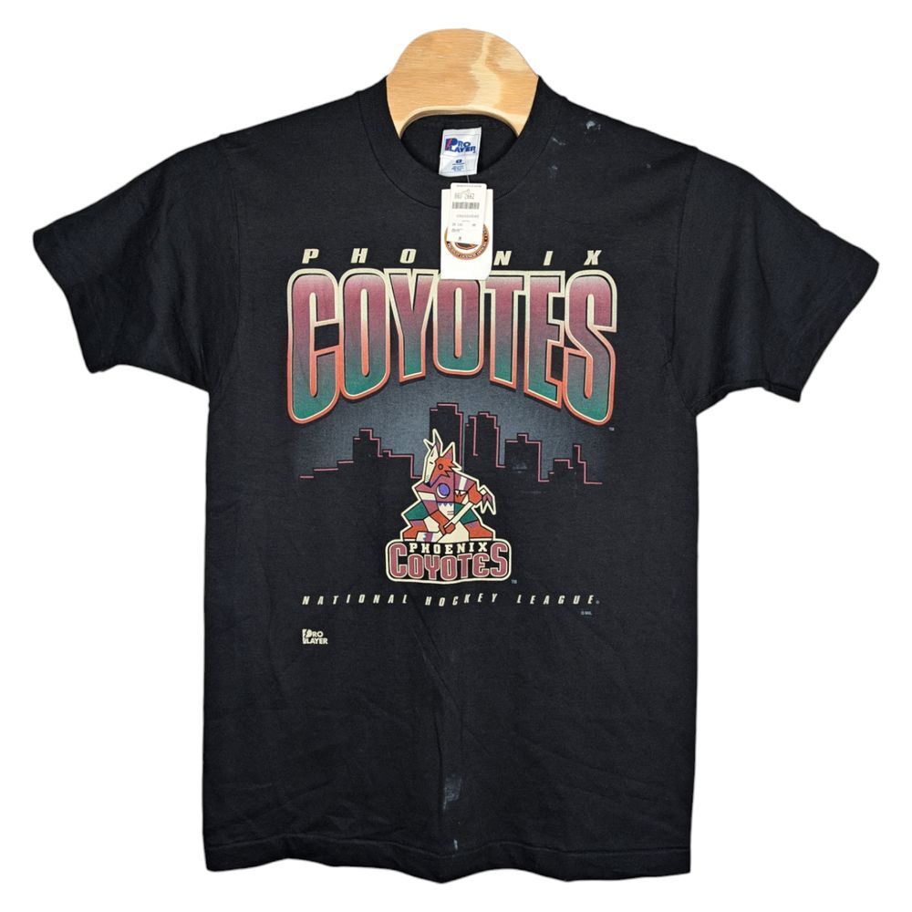 Vintage Phoenix Coyotes Hockey T Shirt Medium Pro Player Dead Stock NWT NEW 90's